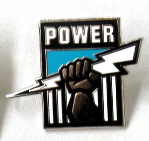 33688 PORT ADELAIDE POWER AFL TEAM LOGO MASCOT LAPEL TIE HAT PIN - Foto 1 di 1