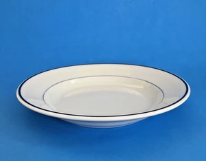 Apilco Shallow Bowl Dish 'Tradition' Blue Band 9" Rimmed Made In France - Bild 1 von 8