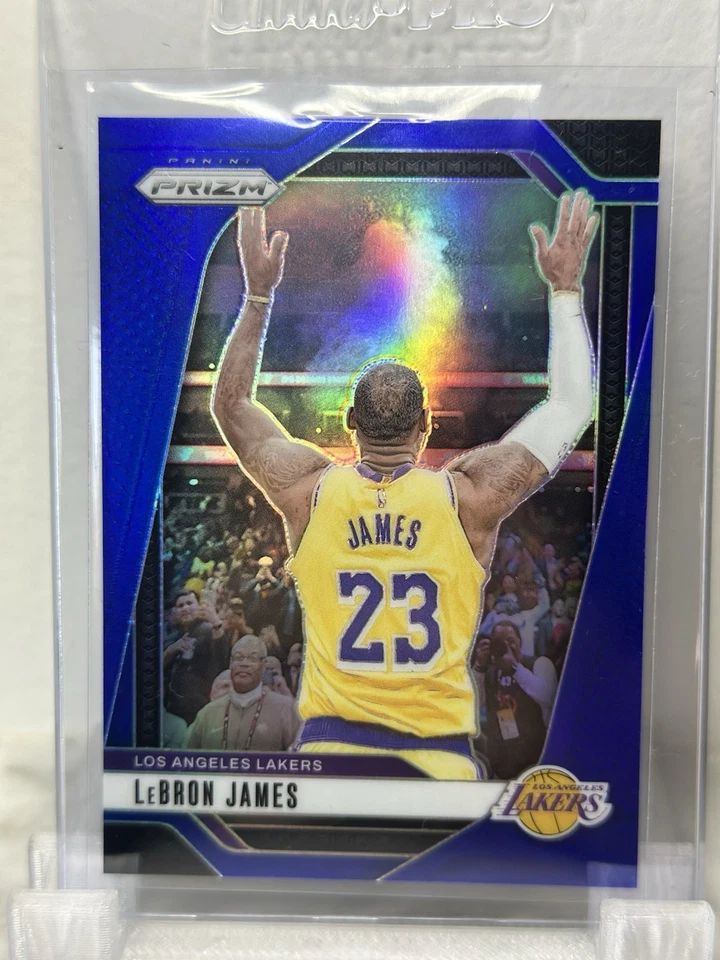 2024-25 Panini Prizm LeBron James True Blue Prizm Chalk Toss /199 Lakers #130 - Image 1 of 1