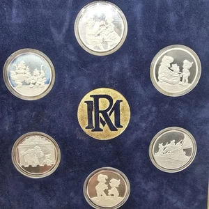 Disney Pinocho Maestro Coleccionista Estuche de Prueba 6 Monedas 1oz Juego de Plata (LEER) - Imagen 1 de 13