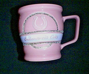 Indianapolis COLTS Football 12 oz "Ladies Pink" Coffee Cup Mug - NFL Official - Picture 1 of 5