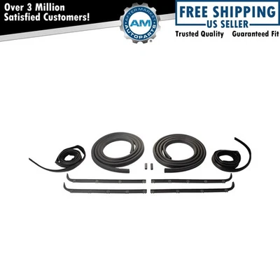 Door Weatherstrip Seal Kit Fits 87-97 Ford - Image 1 of 4