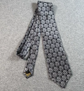 Goodrich Seidenrad Muster Krawatte grau silber schwarz 58" x 4" Automobil - Bild 1 von 10