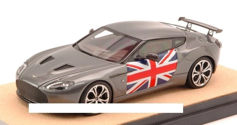 Tecnomodel TMDMI52AP ASTON MARTIN V12 ZAGATO 2012 SILVERGUN W/ENGLAND FLAG ED.LI - Immagine 1 di 1