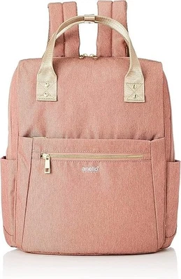 Anello Grande GTC4131 Backpack Rucksack Water-repellent 10 Pocket Pink Beige - Image 1 of 4