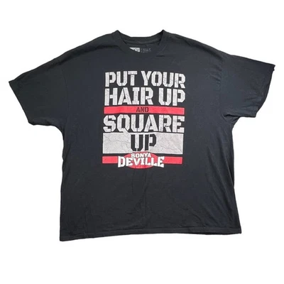 Camiseta Sonya Deville Put Your Hair Up and Square Up WWE NXT AEW Talla XXL Foto 1 de 4