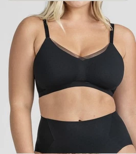 Honeylove Liftwear CrossOver Bra Extra Large 38 D/DD Black Wireless - Picture 1 of 6