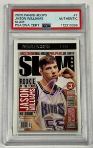 Jason Williams Auto PSA/DNA Slam 2020 Panini Hoops Basketball 7 Sacramento Kings - Picture 1 of 2