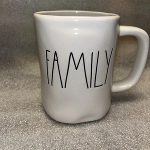 RAE DUNN "FAMILY" Mug White with Lettering 4 3/4” Tall - Picture 1 of 6