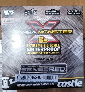 Castle Creations 010-0165-03 MAMBA MONSTER X 8S / 33.6V ESC con motor 1717-1260KV - Imagen 1 de 4