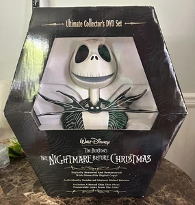 DISNEY NIGHTMARE BEFORE CHRISTMAS JACK SKELLINGTON BUST DVD SET TIM BURTON - Picture 1 of 2