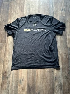 Under Armour Heat Gear Bishop Moore Catholic HS Football Black Shirt Sz Large L - Picture 1 of 6