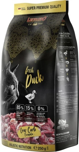 Leonardo Katzentrockenfutter Fresh Duck 250 g  Katzenfutter - Bild 1 von 1