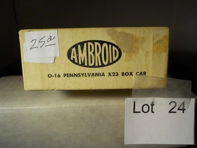 Lot 24: Ambroid Pennsylvania X23 Box Car wood kit #O-16 O scale - Image 1 of 4