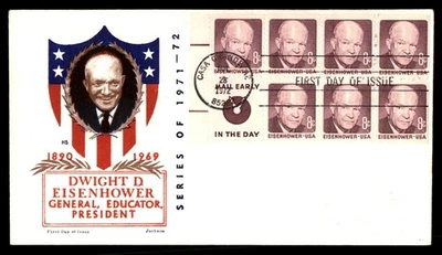 Mayfairstamps US FDC 1972 Eisenhower Booklet First Day Cover aau_91355 - Image 1 of 2