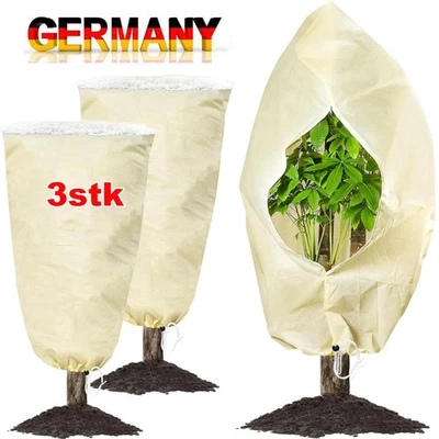 MARKENLOS 3x Winterschutz Pflanzenschutz Winter Draußen Frostschutz für Palmen Olivenbaum