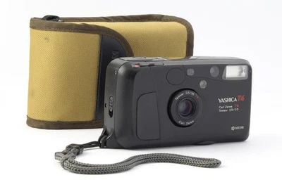 Yashica T4 Compact 35mm Film Camera Black DEFECTIVE - Image 1 of 4