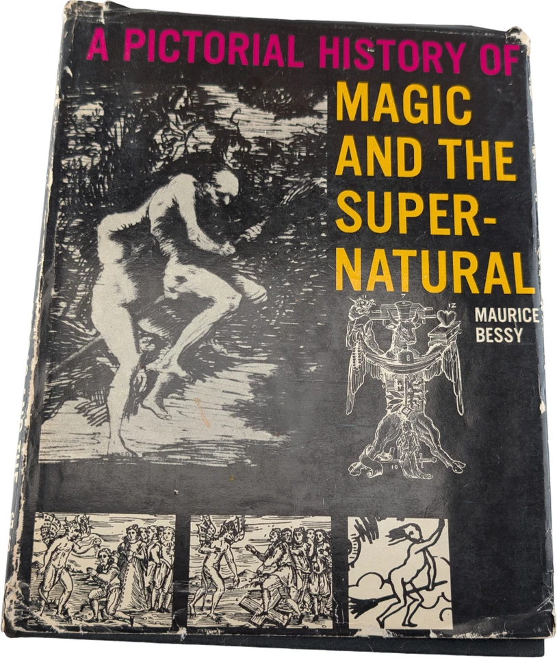 Maurice Bessy A Pictorial History of Magic and the Supernatural HC DJ 1968 5th Foto 1 de 4