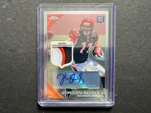 2010 Topps Chrome NFL Rookie Patch Auto RPA - Jordan Shipley RC /25 - Picture 1 of 2
