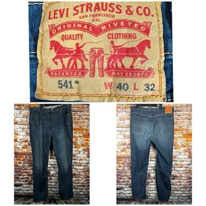 Jeans Levi's Uomo 541 Athletic Taper Elasticizzato Relaxed Fit Gamba Conica 40"x32" - Foto 1 di 10
