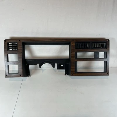 1987-1996 Dodge Dakota Cluster Radio Dash Trim Bezel  Woodgrain OEM - Image 1 of 4