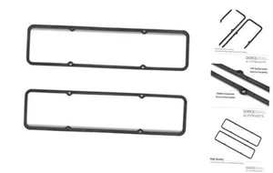SBC Valve Cover Gaskets - 7484BOX 1628 - Steel Core Rubber Silicone Valve - Picture 1 of 5