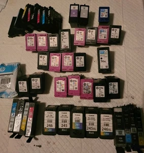 Riesiger Posten die meisten LEEREN Tintenpatronen zum Recyceln GEBRAUCHT HP Epson Cannon LESEN - Bild 1 von 4