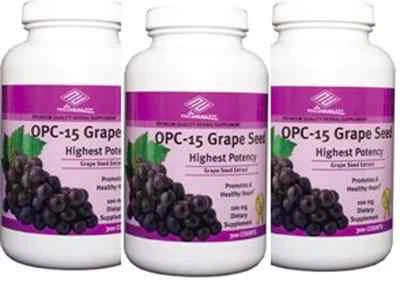 Extracto de semilla de uva de mayor potencia 3 botellas OPC -15 300x3 = 900 vino tinto, arándano Foto 1 de 2