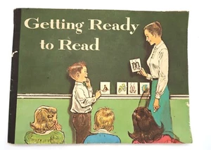Vtg Getting Ready to Read '62 Houghton Mifflin Kindergarten Phonics Great Cover - Bild 1 von 19