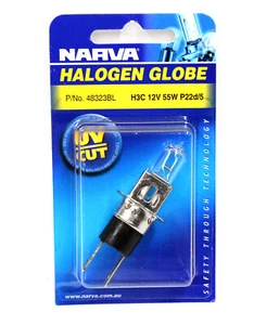 NARVA 48323BL H3C HEAD LIGHT GLOBE 12 VOLT 55 WATT 2 PIN FOR EURO LIGHTS x1 - Picture 1 of 4