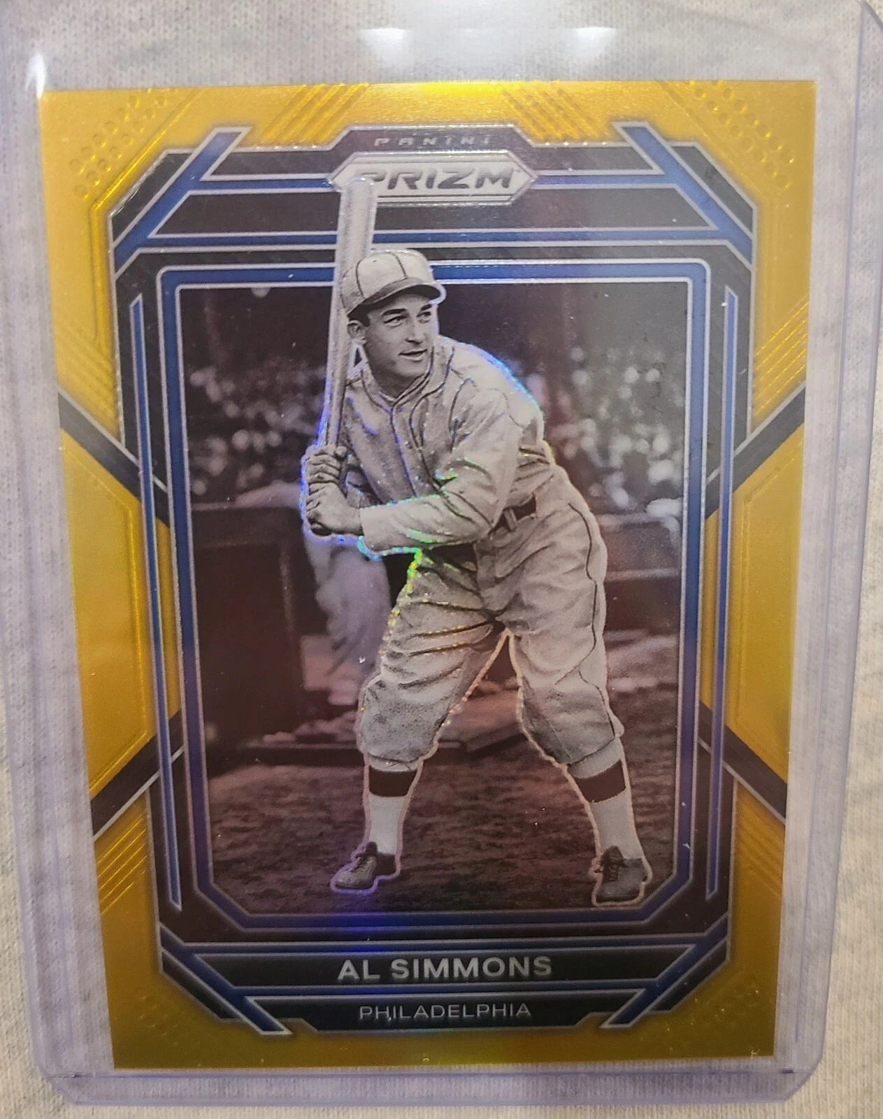 2023 PANINI PRIZM AL SIMMONS TRUE GOLD PARALLEL #220 04/10 ATHLETICS