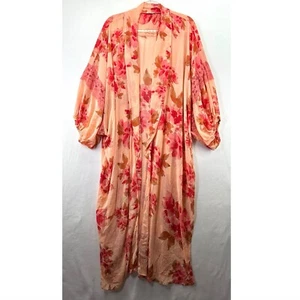 Vestido kimono Free People Monday Morning para mujer XS/S floral íntima bata - Imagen 1 de 12