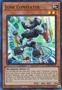 3x YUGIOH LDS3-EN118 JUNK CONVERTER ULTRA RARE NEAR MINT (NM) - Picture 1 of 1