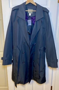 Cappotto nero isolato Lands End Delta Airlines Flight Crew da uomo taglia 48 L NUOVO - Foto 1 di 6