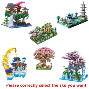 Chinese Architecture Micro Building Blocks , West Lake Trees, Light, DIY - Picture 1 of 20