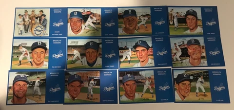 1988 Historic Limited Editions Brooklyn Dodgers Series #1 36 Postcard Set Cover