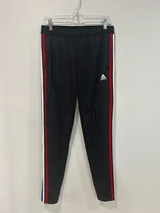 Adidas Men's Black w red white & blue stripe on side Training pants sz S - Picture 1 of 19