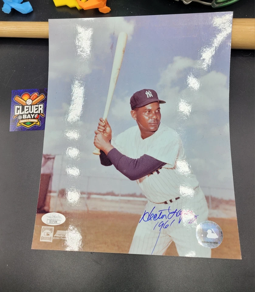 8x10 Photo Signed Autographed Hector Lopez Yankees JSA COA (CBMH) - Image 1 of 3