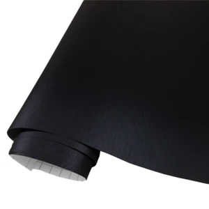 Pellicola Wrapping Alluminio nero spazzolato rivestimento auto moto 50x150cm - Picture 1 of 4