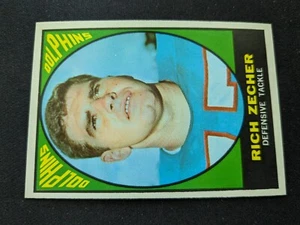 1967 Topps Football Card # 87 Rich Zecher RC - Miami Dolphins (EX/NM) - Picture 1 of 3