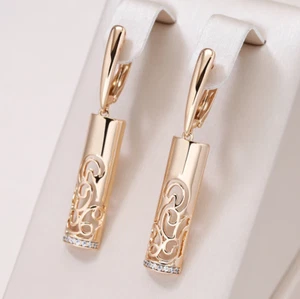 Pendientes de oro 585 para mujer relleno de oro auténtico Huggie criollos joyería caja de regalo NUEVO - Imagen 1 de 4