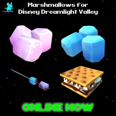Marshmallows Roasted Marshmallows S'mores Disney Dreamlight Valley ❇️ ONLINE ❇️ - Image 1 of 2