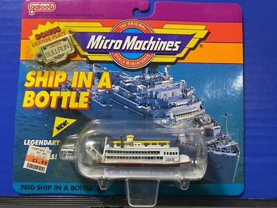 GALOOB MICRO MÁQUINAS BARCO EN UNA BOTELLA EL BARCO DEL RÍO DIXIE Foto 1 de 2
