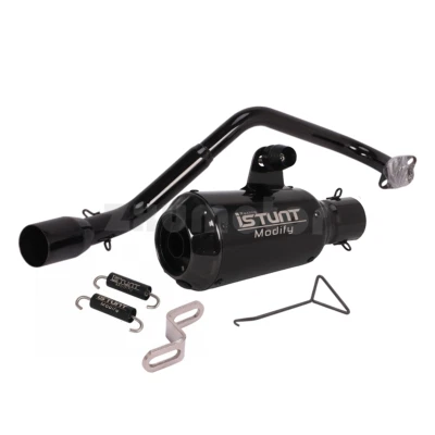 Full Exhaust System Low Mount Header Pipe For Honda MSX125 Grom 2013-2023 - Image 1 of 4