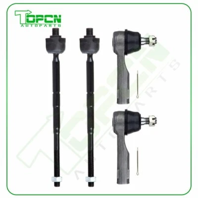 4pcs Inner & Outer Tie Rod Ends Suspension For 2000 2001 Nissan Sentra 1.8L 2.0L Foto 1 de 4