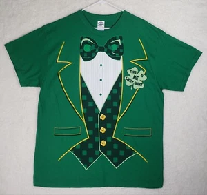 St. Patrick's Day T-Shirt "ME LUCKY SHIRT" Green Mens ADULT Shirt Size XL NEW - Picture 1 of 9