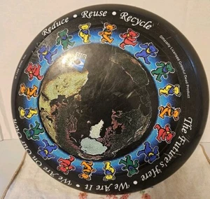 1995 Grateful Dead Frisbee Dancing Bears Black The Future's Here Frisbee Vision - Bild 1 von 6
