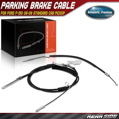 Cabo de freio de estacionamento lateral traseiro 2 peças para Ford F-150 2006-2008 picape cabine padrão - Imagem 1 de 4