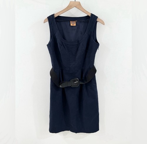 Abito con cintura Tory Burch Leena blu navy taglia 6