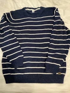 janie and jack boys size 12 dark blue striped sweater excellent condition - Picture 1 of 9